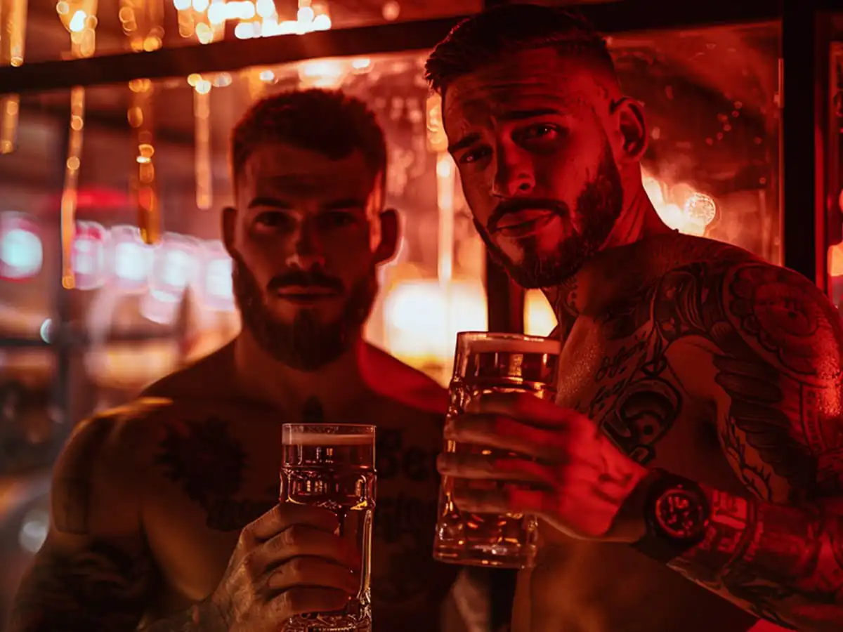 Happy hours at L'Impact Bar gay : Gay Full Naked Cruising Bar in Paris